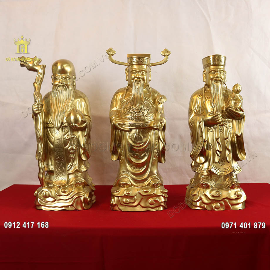 Đặt tượng đồng Ph&uacute;c Lộc Thọ trong nh&agrave; thế n&agrave;o để gia đạo b&igrave;nh an?